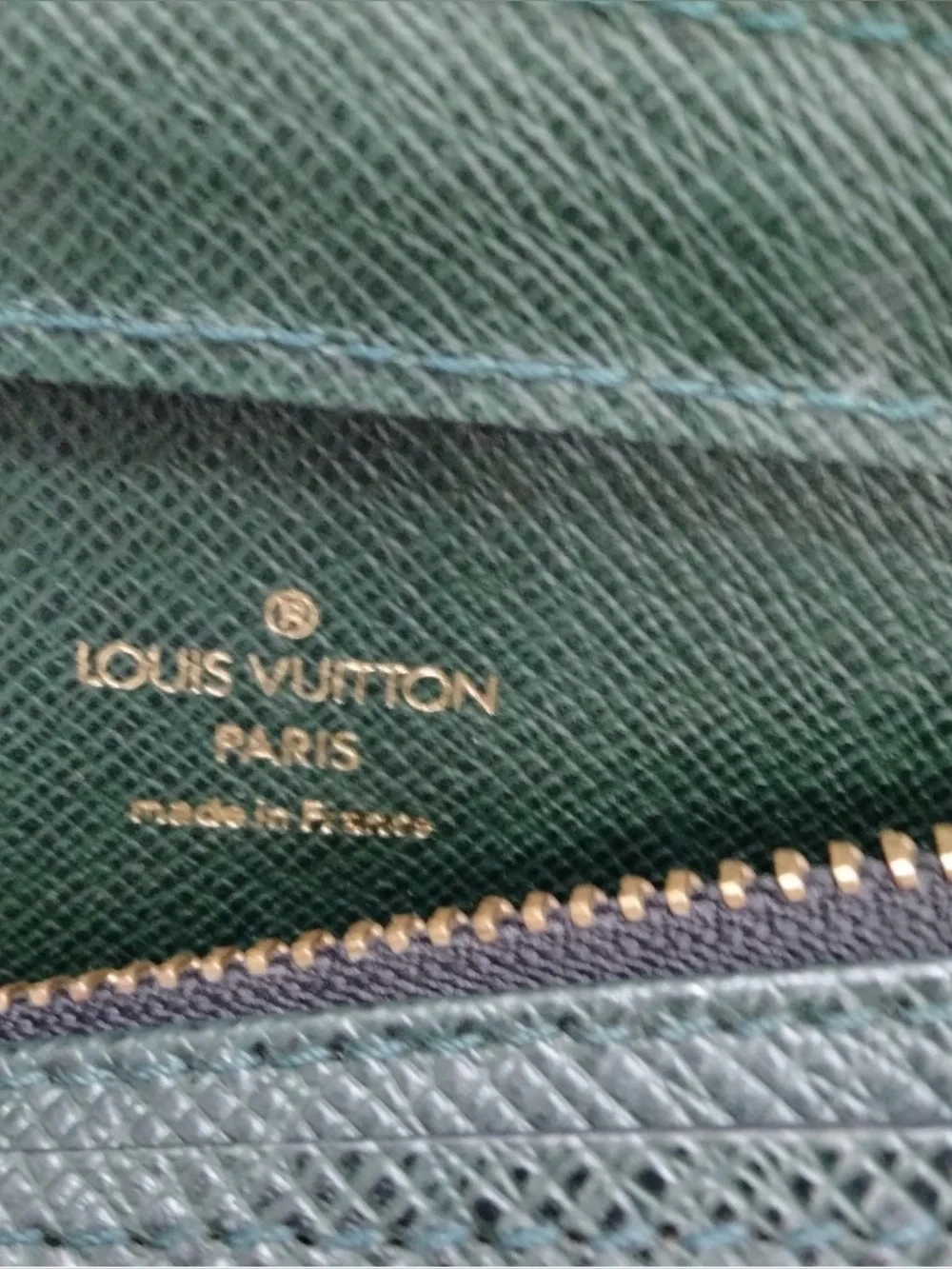 Louis Vuitton Clutch Wrist Strap Dark Green Epi Orsay + Dust Bag Unisex 9x6x2”